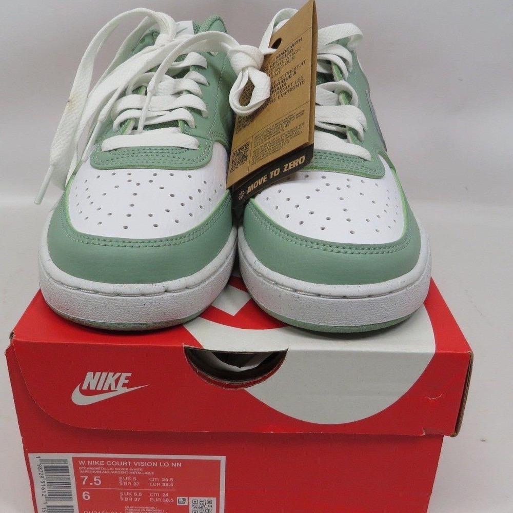 Nike Court Vision Low NN Green White Silver DH3158-014 Womens 7.5 New